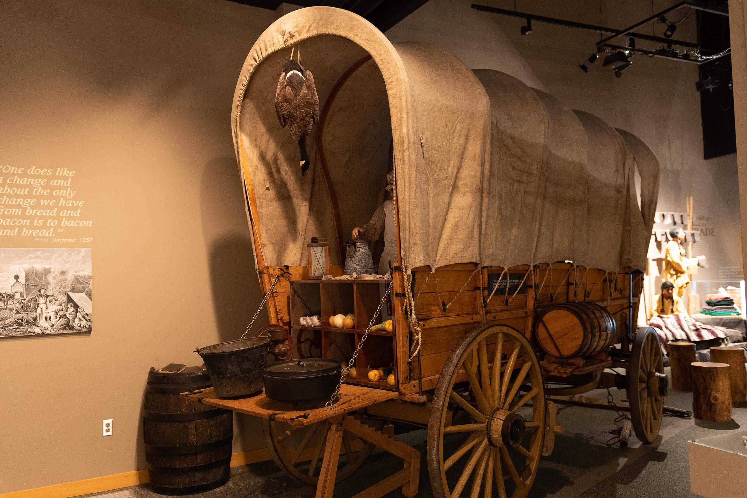 a replica of a conestoga wagon