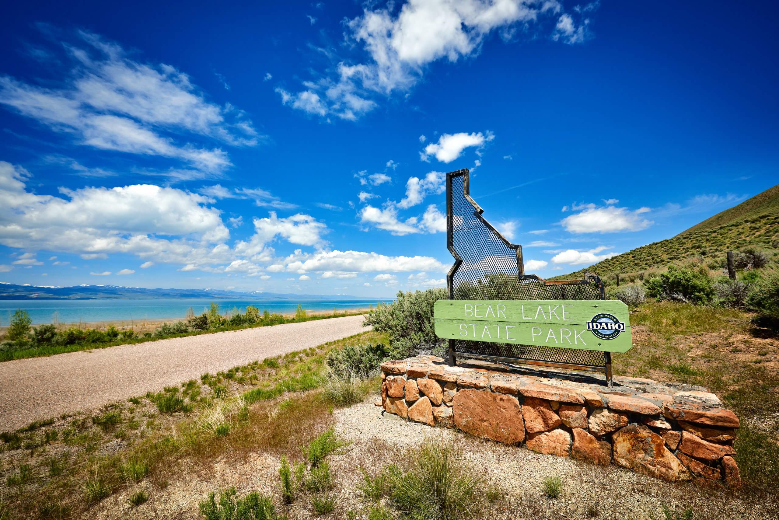Sign leading into Bear Lake State Park.