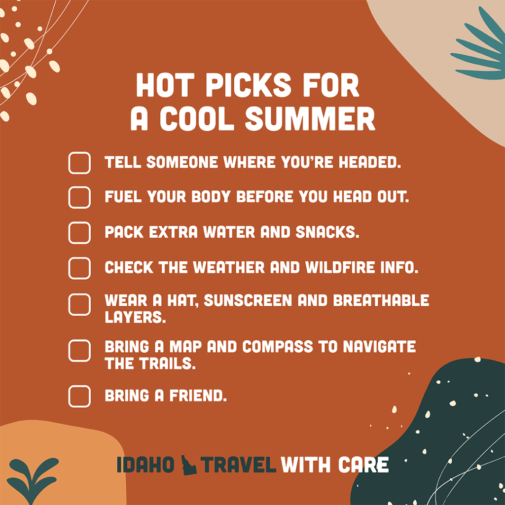 An illustrated card showing the words, "Hot Picks for a Cool Summer" above a checklist.